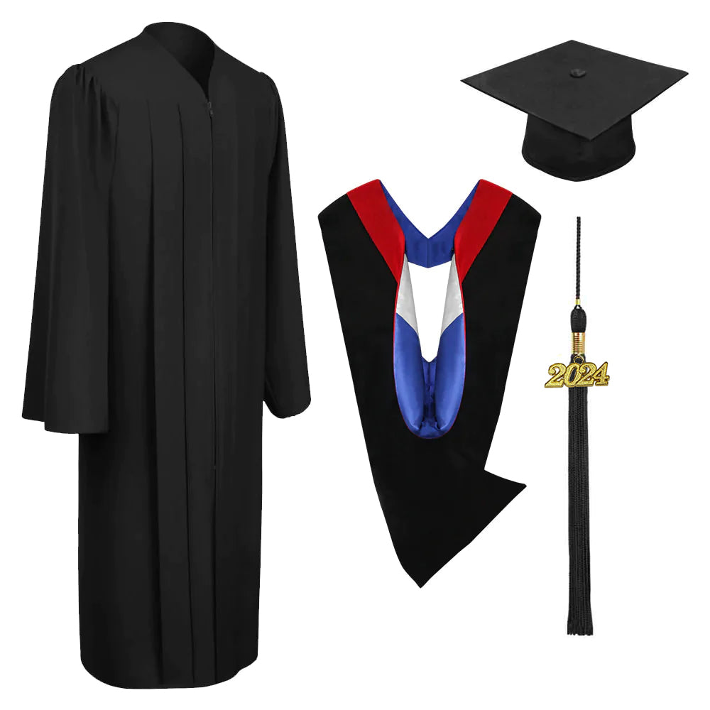 Matte Black Bachelors Cap, Gown & Hood Package – Gradshop