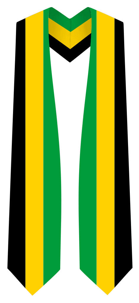 Custom Jamaica Flag Button Down Blouse For Women Yellow/Green Long