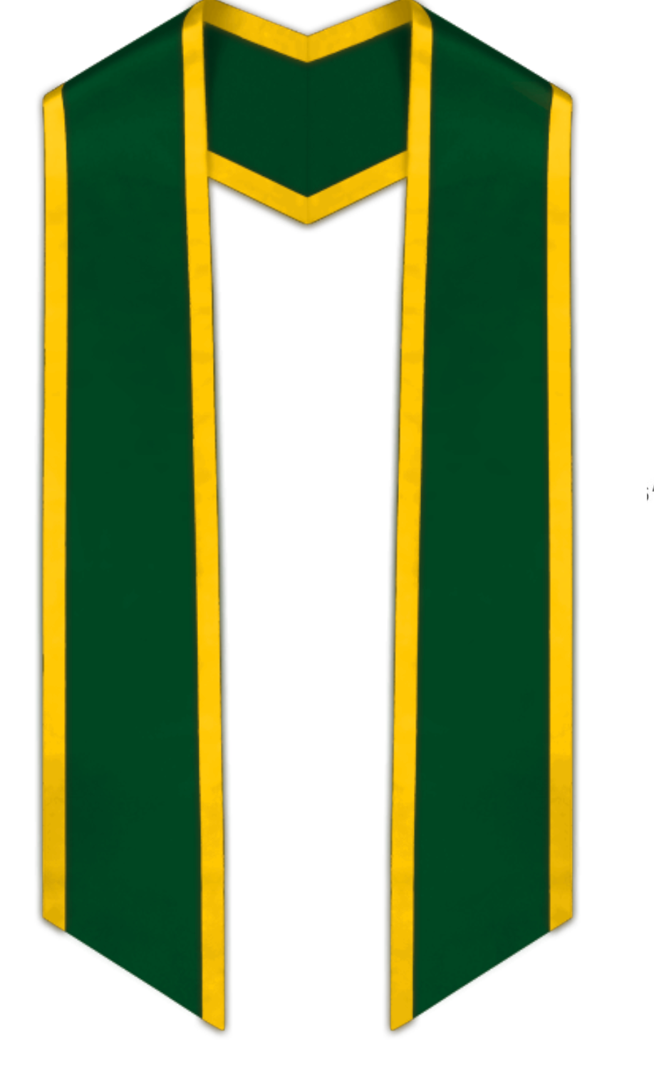 Hunter Green & Gold Intertwined Graduation Honor Cord- Special Priccing
