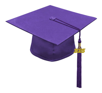 Matte Purple Bachelors Cap & Gown