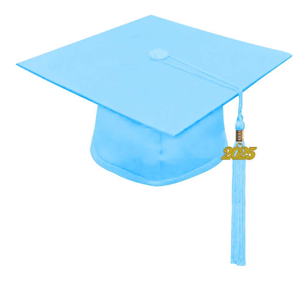 Matte Light Blue Kindergarten/Preschool Cap & Tassel