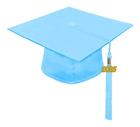 Matte Light Blue Kindergarten/Preschool Cap & Tassel