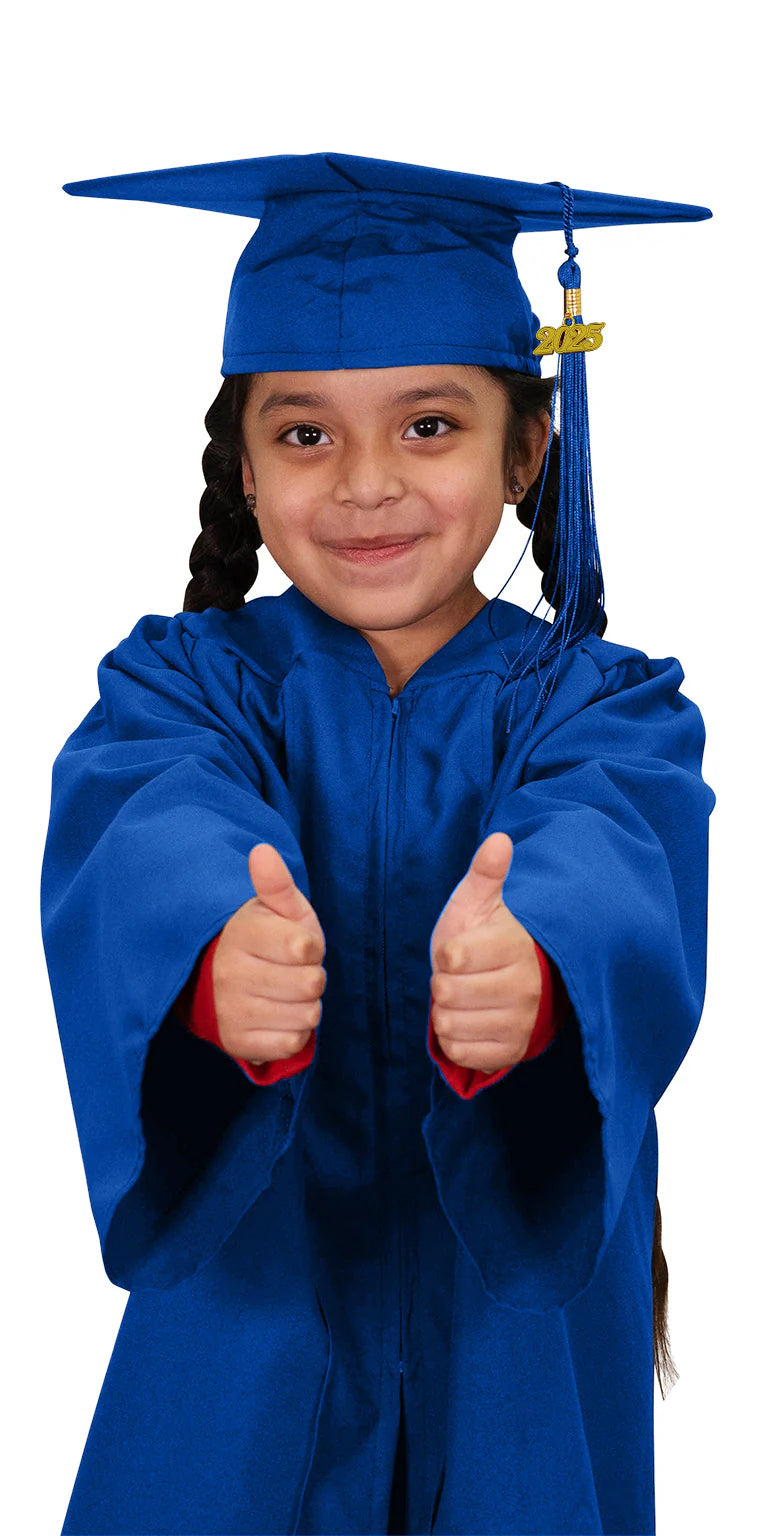 Matte Royal Blue Kindergarten/Preschool Cap & Gown