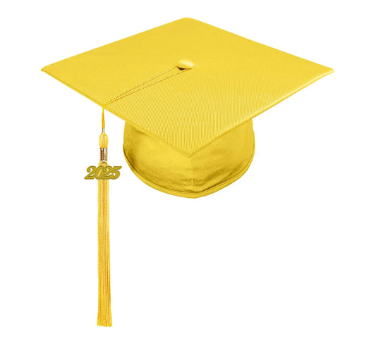 Shiny Gold Junior High/Middle School Cap & Tassel