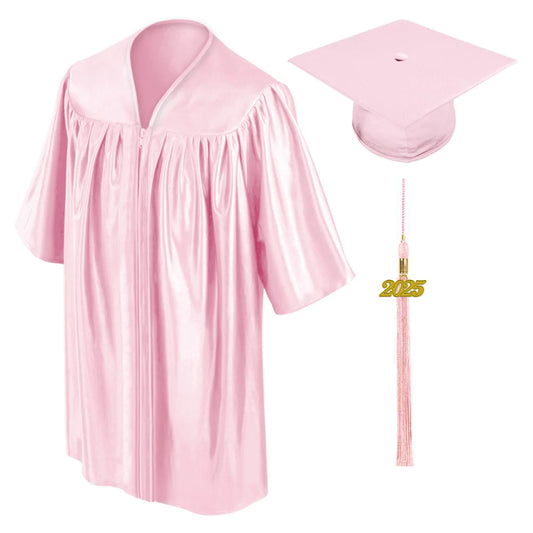 Shiny Pink Kindergarten/Preschool Cap & Gown