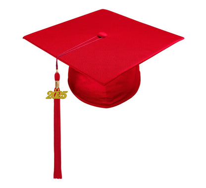 Shiny Red Kindergarten/Preschool Cap & Tassel