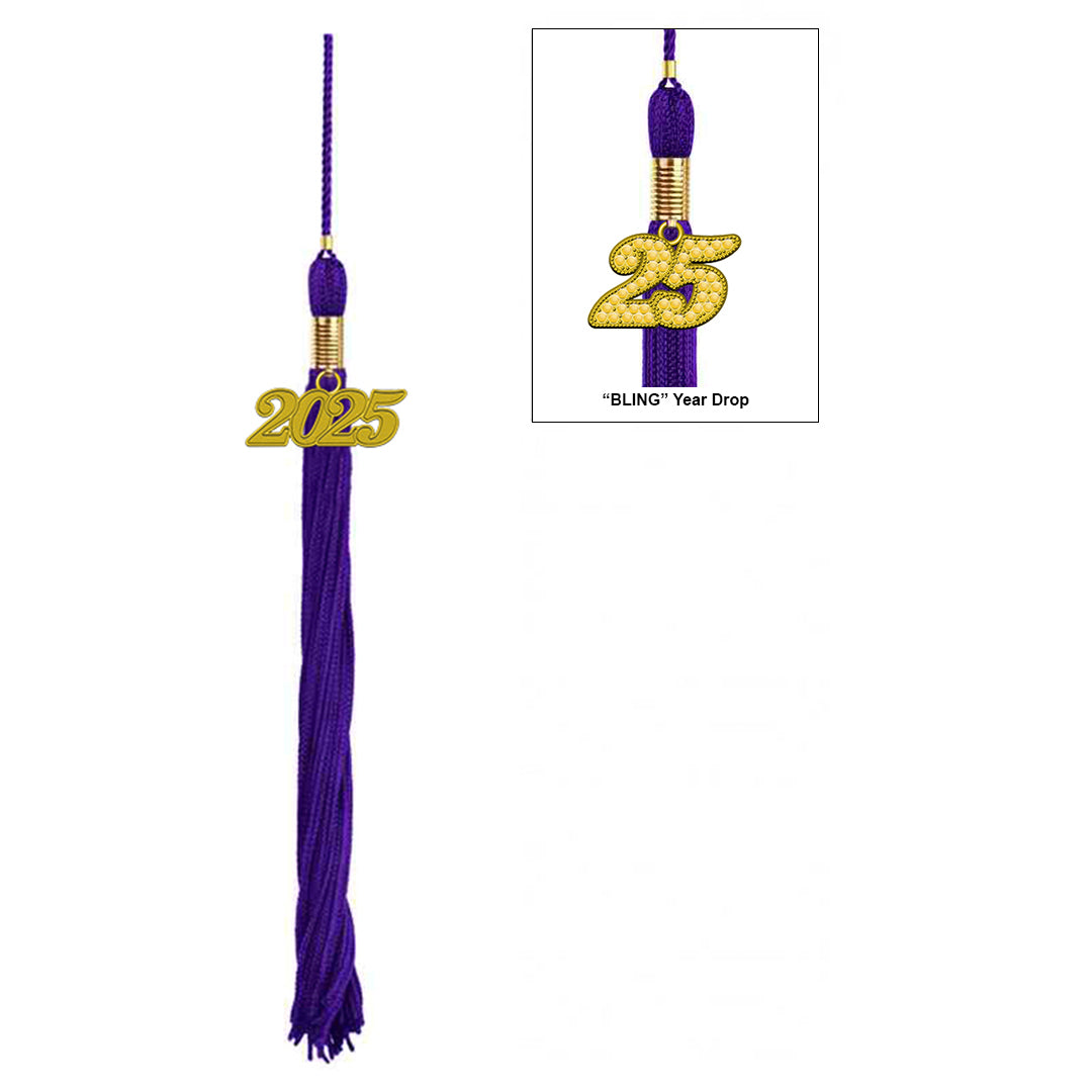 Matte Purple High School Cap & Tassel