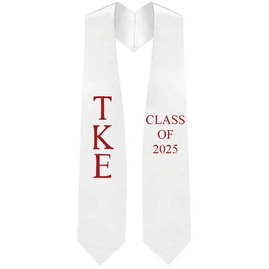 Tau Kappa Epsilon Lettered Stole w/ Year