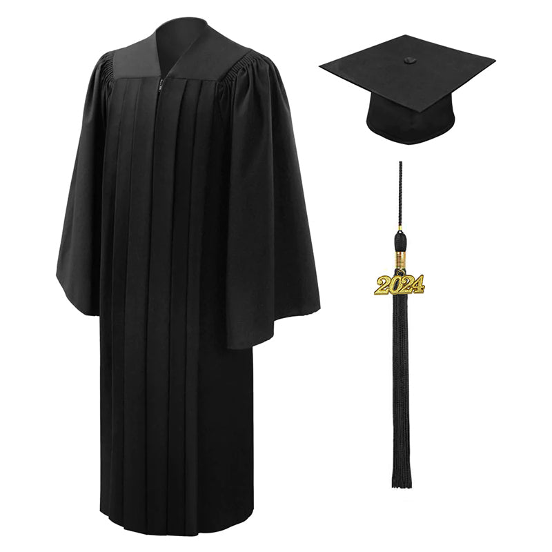 Deluxe Black High School Cap & Gown – Gradshop