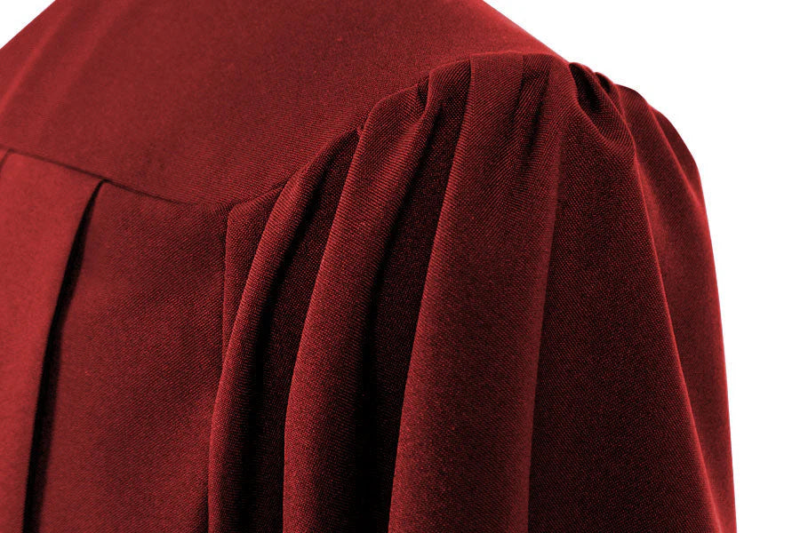 Matte Burgundy High School Gown