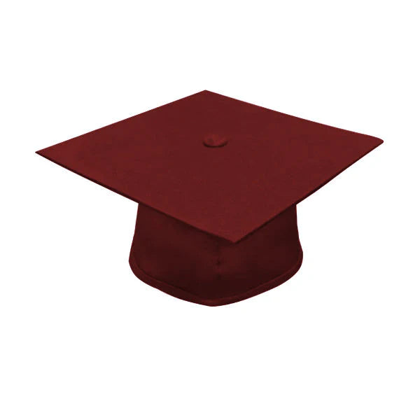 Matte Burgundy High School Cap & Gown