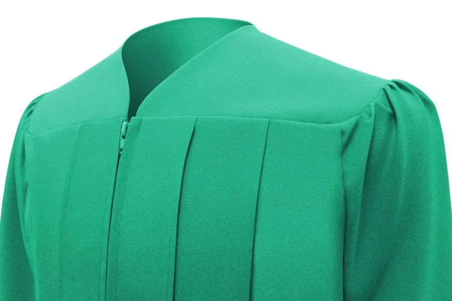 Matte Emerald Green Bachelors Academic Cap & Gown