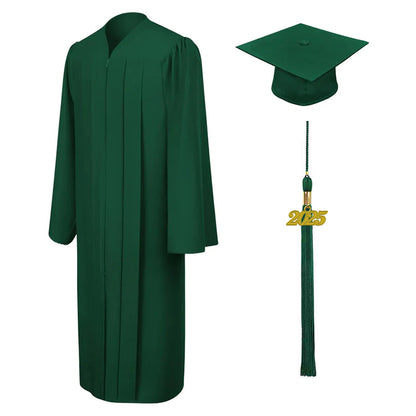 Matte Hunter Bachelors Cap & Gown