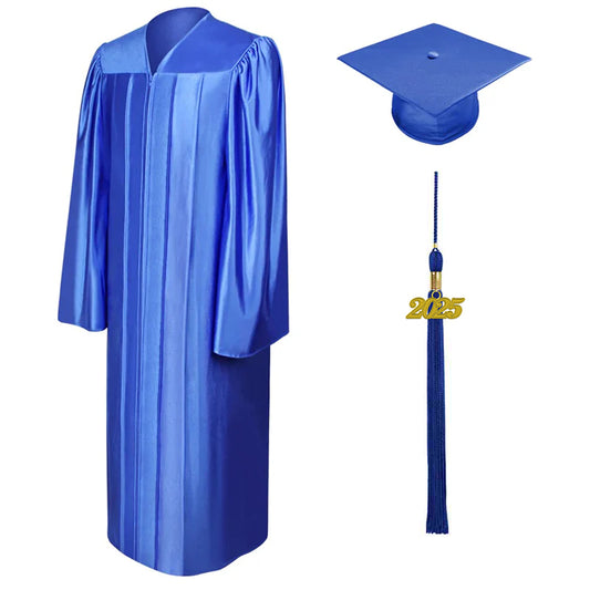 Shiny Royal Blue Elementary Cap & Gown